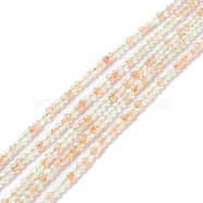 Natural Gemstone Beads Strands, Faceted, Round, 2mm, Hole: 0.5mm, about 189pcs/strand, 15.43~15.55 inch(39.2~39.5cm)(G-M390-07)