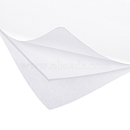 Sponge EVA Sheet Foam Paper Sets, With Double Adhesive Back, Antiskid, Rectangle, White, 30x21x0.3cm(AJEW-BC0006-30A-01)