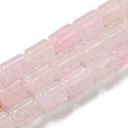 Natural Jade Beads Strands, Column, Dyed & Heated, Pink, 5.6~6.3x4.2~4.6mm, Hole: 0.9mm, about 65pcs/strand, 14.96~15.12(38~38.4cm)(G-C084-A10-02)