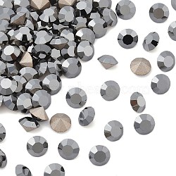 Preciosa&reg MAXIMA Crystal Round Stones, Czech Crystal, Dura Foiling, Round(431 11 615 Chaton), 23980 272 Hematite, SS18(4.2~4.4mm)(Y-PRC-RBSS18-23980-272)