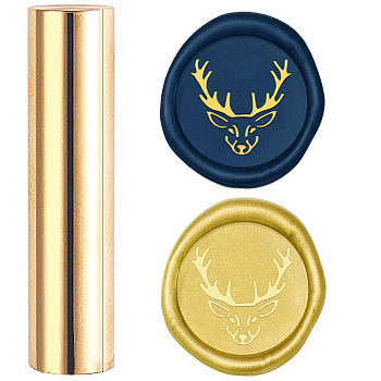 Wax Seal Stamp, Mini Brass Stamp Gun Wax Seal for Envelope Invitation Wedding Embellishment Bottle Decoration, Deer Pattern, 60x15mm