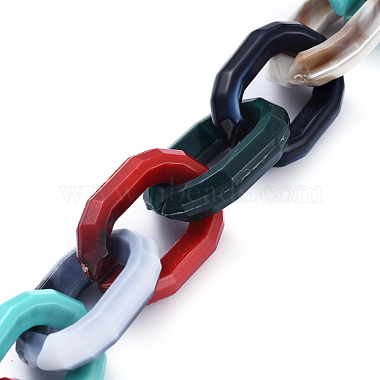 Handmade Acrylic Cable Chains(AJEW-JB00588)-2