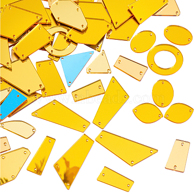 Gold Acrylic Rhinestone Links