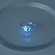 Luminous Brass Paw Print and Heart Open Cuff Ring(LUMI-PW0001-112S-01)-1