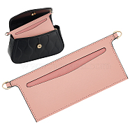 Fiber Bag Organizer Inserts, for Envelope Bag Interior Accessories, Rectangle, Pink, 80x220x4mm(FIND-WH0172-15A)