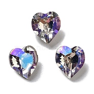 K9 Glass, Imitation Czech Rhinestone, Heart, Moonlight, 8.8x8x5mm(GLAA-H034-02B-001MO)