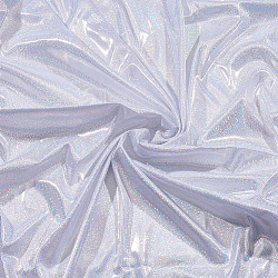 Laser Polyester Fabric, for DIY Stage Background, White, 15cm, 2m/pc(DIY-WH0622-054B)