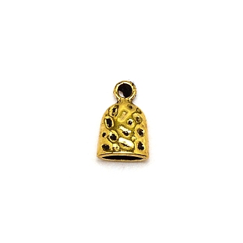 Tibetan Style Zinc Alloy Charms, Cadmium Free & Lead Free, Small Bell, Antique Golden, 14x9x5mm, Hole: 2mm