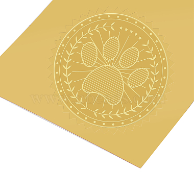 自己粘着性の金箔エンボスステッカー(DIY-WH0211-033)-4