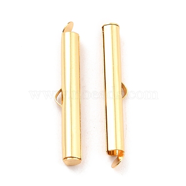 Real 18K Gold Plated 304 Stainless Steel Slider End Caps