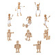 jouets de robot en bois blanc inachevé(AJEW-TA0001-03)-2