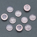 Natural Rose Quartz Cabochons, Half Round, 10x5mm(PW-WG51238-08)