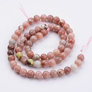 Natural Gemstone Bead Strands, Round, 6~7mm, Hole: 1mm, about 63pcs/strand, 15.75 inch(G-K152-07-6mm)