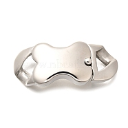 304 Stainless Steel Magnetic Clasps, Stainless Steel Color, 64x26x13mm(STAS-R140-16P-02)