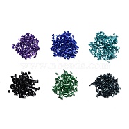 Glass Chip Beads, for DIY Drip Filler, Mixed Color, 1~3x1~3x1~1.5mm(GLAA-C018-01B)