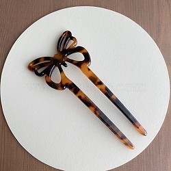 Cellulose Acetate Hair Forks, Hairpin Hair Accessory, Butterfly, Peru, 120mm(PW-WG24FA9-07)