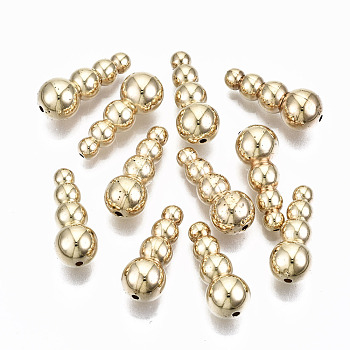 CCB Plastic Beads, Teardrop, Golden, 20x8mm, Hole: 1.2mm, about 978pcs/500g