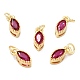 Real 18K Gold Plated Brass Micro Pave Cubic Zirconia Charms(ZIRC-L100-078G-06)-1