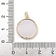 Brass Micro Pave Clear Cubic Zirconia Pendants(KK-A207-10A-G)-3