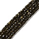 Natural Golden Sheen Obsidian Beads Strands(G-D467-A15)-1