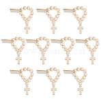 Wood Pendants Decroationg, Cross, BurlyWood, 74mm, 10pcs/set(HJEW-CA00044)