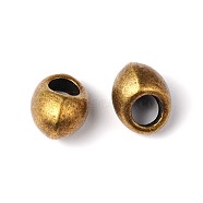 Tibetan Style Alloy Pendants, Teardrop, Antique Bronze, Lead Free & Cadmium Free & Nickel Free, 10x8mm, Hole: 4.5mm(X-MLF10915Y-NF)