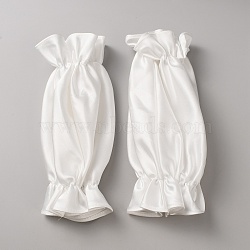 Polyester Sleeves for Bride, White, 290x112x5mm(AJEW-WH20130-167)