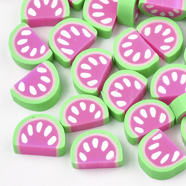 13mm DeepPink Fruit Polymer Clay Cabochons