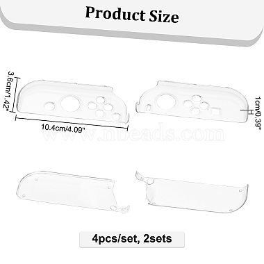 Wadorn 2 establece una cubierta protectora acrílica para controlador de juegos inalámbrico(AJEW-WR0001-32)-5