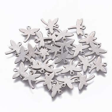 Stainless Steel Color Dragonfly Stainless Steel Charms