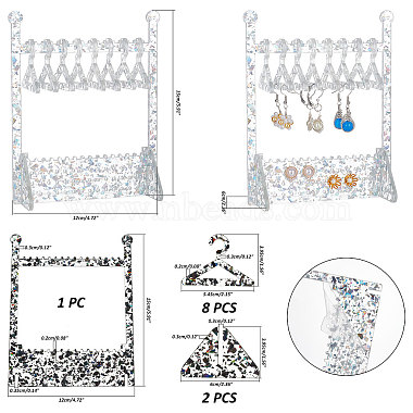 PandaHall Elite Transparent Acrylic Earring Display Stands(EDIS-PH0001-27A)-5