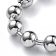 304 Stainless Steel Ball Chain Necklaces(CHS-F009-01H-45cm-P-01)-2