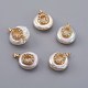 Natural Cultured Freshwater Pearl Pendants(PEAR-F008-30G-O)-1