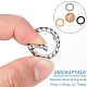 unicraftale 3pcs 3 couleurs 304 anneaux de porte à ressort en acier inoxydable(STAS-UN0041-74)-4