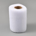 Polyester Mesh Fabric, Wedding Decoration, White, 11.5cm(AJEW-WH0518-72C)
