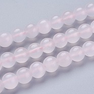 Natural Pink Calcite Beads Strands, Round, Grade A, 8.5mm, Hole: 1mm, about 48pcs/strand, 15.35 inch(39cm)(X-G-F687-01A)