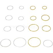Brass Linking Rings, Mixed Color, 10.8x7.4x1.8cm, 240pcs/box(KK-PH0035-54)