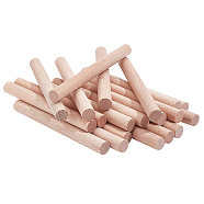 Beech Wood Craft Sticks, Solid Wood Rod, for Knitting Tapestry, Macrame, PapayaWhip, 10x1cm(WOOD-WH0022-27A)
