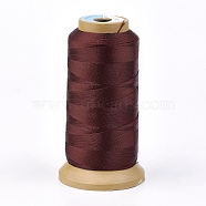 Polyester Thread, for Custom Woven Jewelry Making, Coconut Brown, 0.25mm, about 700m/roll(NWIR-K023-0.25mm-13)