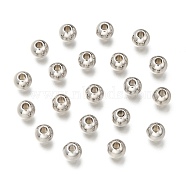 316 Stainless Steel Spacer Beads, Rondelle, Stainless Steel Color, 6x5mm, Hole: 2mm(STAS-G176-46P-C)