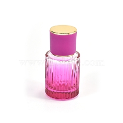 Column Glass Spray Bottle, for Essential Oils, Perfume, Fuchsia, 4.1x8.5cm, Capacity: 30ml(1.01fl. oz)(PW-WG41918-02)