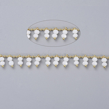 Chaînes de perles de verre faites à la main de 3.28 pied(X-CHC-I006-16N)-2