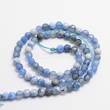 Faceted Natural Agate Round Beads Strands(X-G-E318B-4mm-02)-2