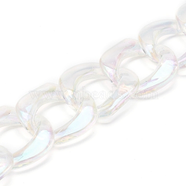 Handmade Transparent Acrylic Twisted Chains(AJEW-JB00935)-3