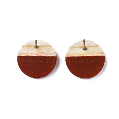 Resin & Wood Stud Earrings(EJEW-N017-003A-C03)-4