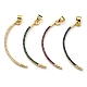 Brass with Cubic Zirconia Pendants(KK-K341-32G)-1