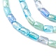 brins de perles de verre de galvanoplastie de couleur dégradée(GLAA-E042-01A)-3