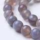 Natural Grade A Striped Agate/Banded Agate Beads Strands(G-E479-01-8mm)-3