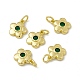 Rack Plating Brass Cubic Zirconia Charms(KK-C007-23G-04)-2