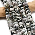 Natural Tree Agate Beads Strands, Rondelle, 10.5x6.5mm, Hole: 0.8mm, about 59pcs/strand, 14.69''(37.3cm)(G-A280-A04-03)